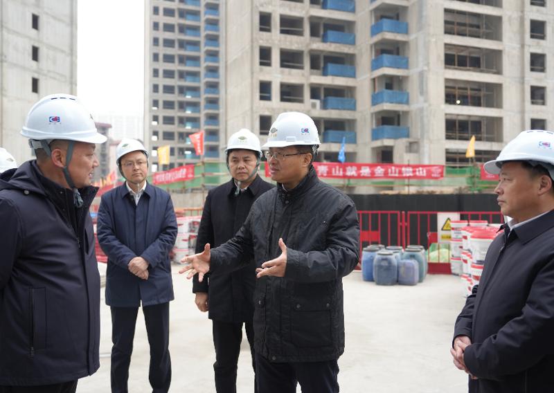 2024年12月26日，湖南省委常委、岳陽市委書記謝衛(wèi)江到四化建南區(qū)改造項目九禧府樓盤調(diào)研